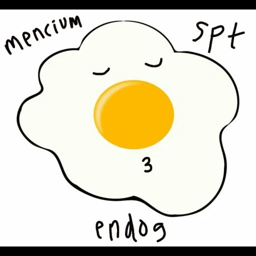 huevos revueltos, figura, patrón de huevo, huevos fritos, huevos revueltos de dibujos animados