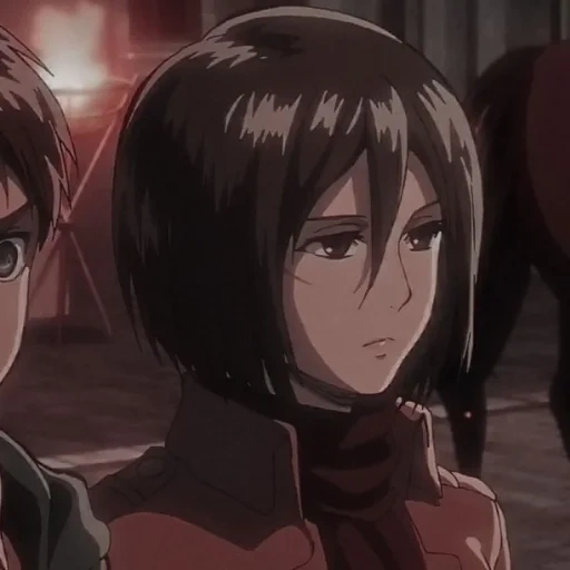 ataque de los titanes, mikasa ataque de los titanes, ataque de los personajes de los titanes, capas de pantalla de ataque de los mikas titans, mikasa ackerman attack titanov