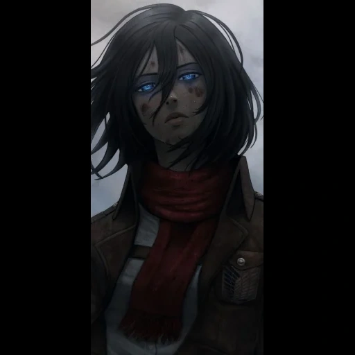 mikasa, mikasa ackerman, attacco dei tre dei titani, mikasa ackerman jandre, mikura ackerman attacca i titani