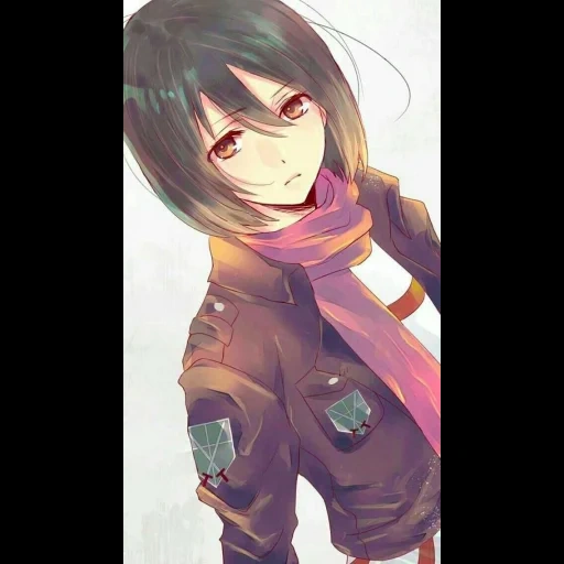 anime mikasa, mikasa akkerman, arte de mikasa akkerman, ataque de los titanes de mikas, mikasa akkerman anime