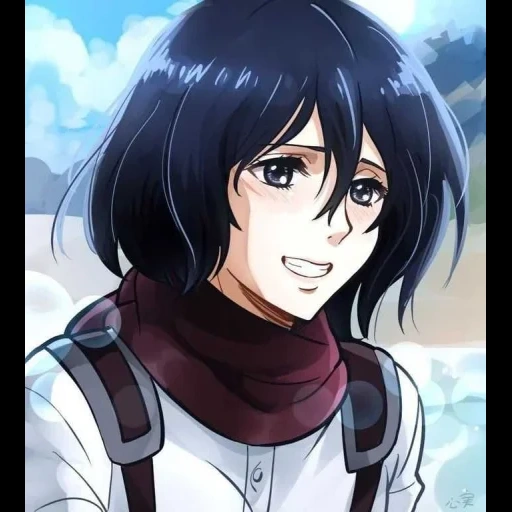 ataque titã, mikasa ackerman, mikasa ackerman art company, o ataque dos três deuses titãs, sankang ackerman ataca o titã