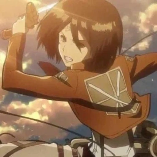 mikasa, attaque de mikasa, l'attaque des titans, mikasa ackerman, les trois dieux attaquent les titans