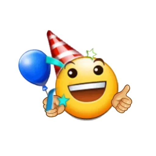 emoji, a smiling face, happy smiling face, birthday expression
