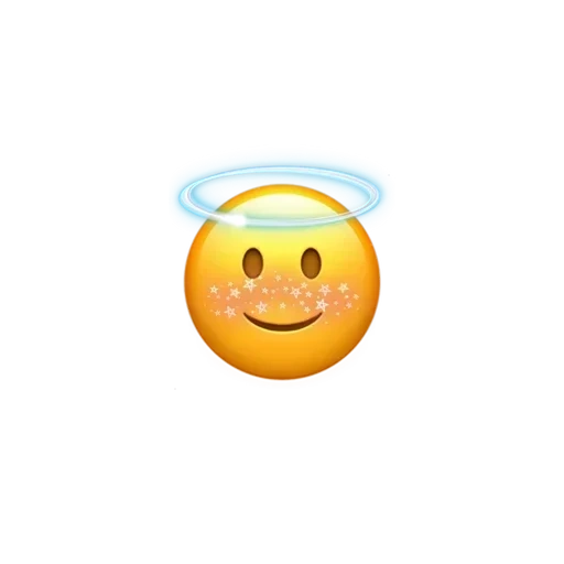 emoji, smiling face, angel of expression, a smiling face, smiling face angel ordinary