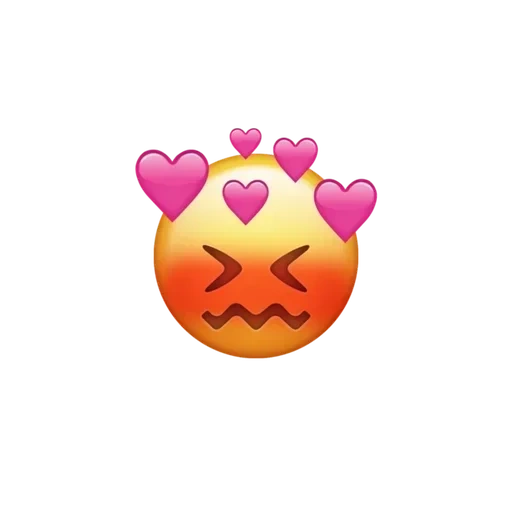 emoji, immagine dello schermo, emoji è carino, l'emoji è dolce, cuore emoji