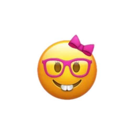 emoji, sonriente, el emoji es dulce, tendencia emoji, emoji ochkarik iphone