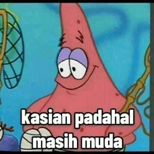 patrick, wanita muda, meme patrick, patrick si bintang, patrick meme