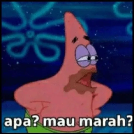 patrick, meme patrick, patrick liar, patrick si bintang, foto teman