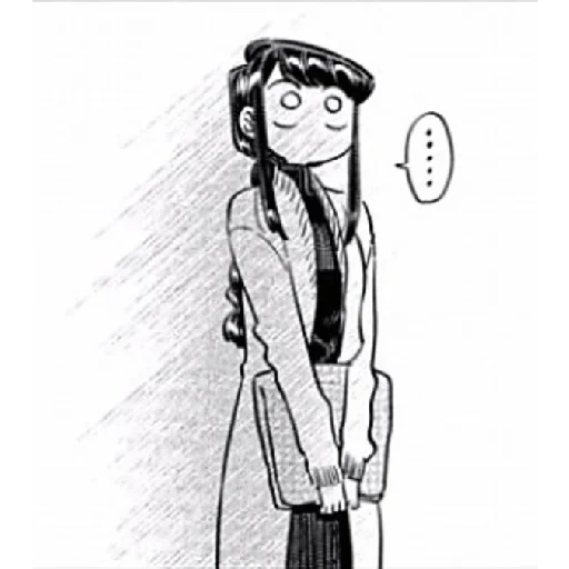 komi mt, anime picture, mangakomisan, cartoon character, in the case of important negotiations