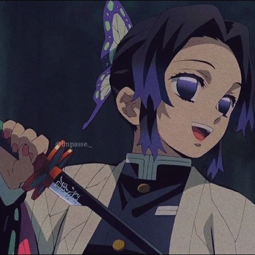 anime, hoja de animación, shinobu kocho, anatomía de la cuchilla de animación del diablo, espada espada espada magia