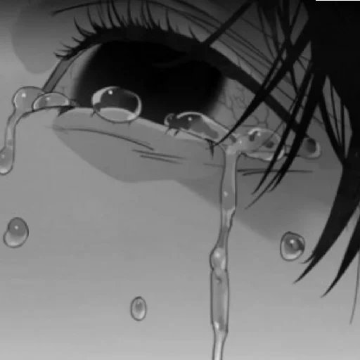 anime tears, sad anime, art anime's eyes, sad anime eyes, drawings of sad anime