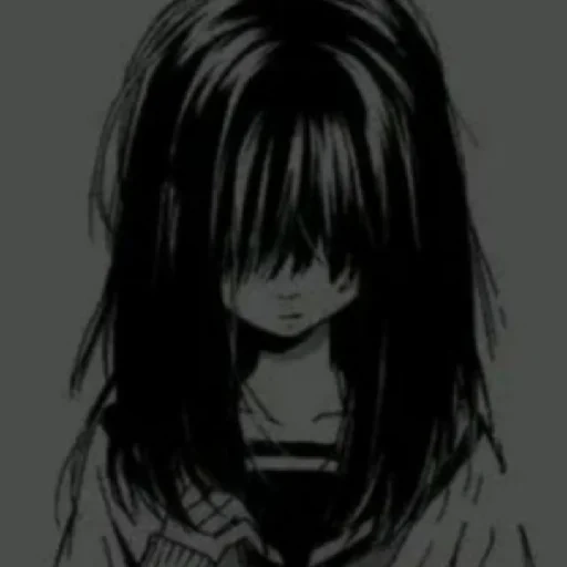 anime, anime sedih, anime depresi, gambar anime sedih, seni animasi depresi