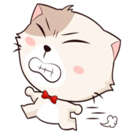 kucing, kucing gendut, kepala bawang, paket emoji anime, anime ekspresi lucu