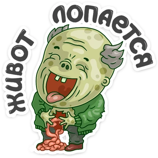 zombie, hidup, candaan, stiker zombie