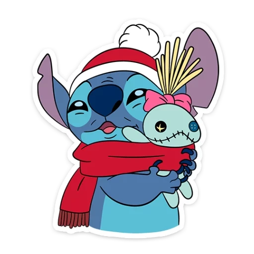 esticlo, lilo stich, stich año nuevo, puntada de año nuevo lilo stich