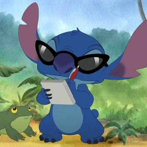 stich, juna stich, paul dibala, give an injection with a frog, the adventures of lilo stitch stitch