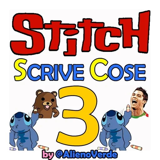 stitch kgm, stitch, libro di testo, poster di stitch, iscrizione di stitch