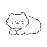cat, cat, lovely cloud, lovely pattern, neko atsume seal picture