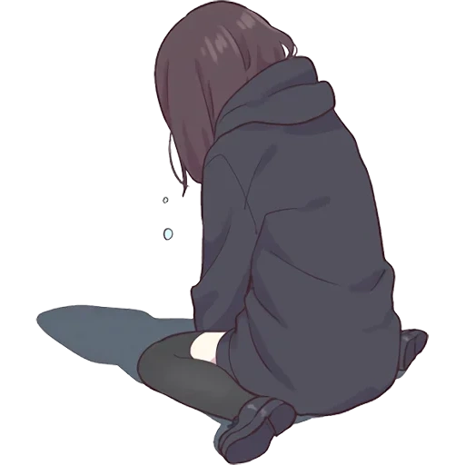 imagen, el chan está triste, personajes de anime, anime chan está triste, menher chan está triste