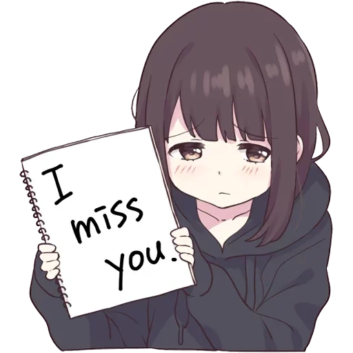anime, picture, menher chan, anime girl drawing, anime girl with a sign