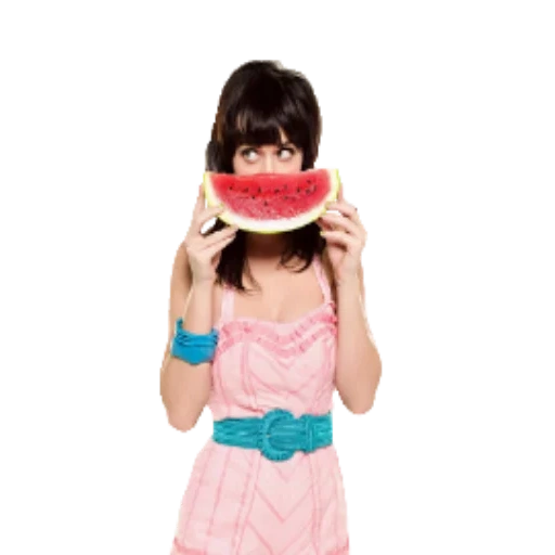 giovane donna, ragazze, katy perry, watermelon di katy perry, katy perry hot card