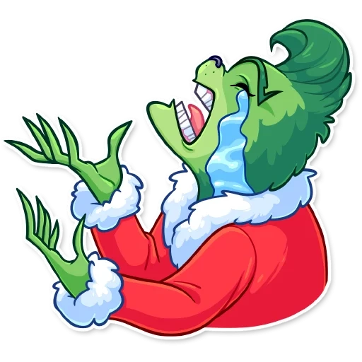 grinch, grinch stickers, new year's grin