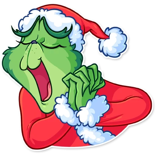 grinch, grinch stickers, christmas grinch, new year's grin