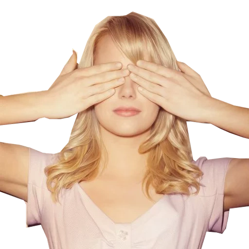 loading, emma stone, deep thoughht, with closed eyes, close your eyes with your hands