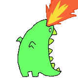 anime, dinosaur rawr, respiração de monstro, cartoon de monstros, o dinossauro é fofo