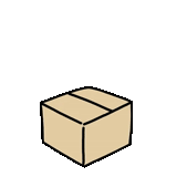 caixa, caixa de ícone, a caixa está aberta, caixa de papelão, ilustração da caixa