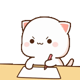 кошка, милые котики аниме, каваи кот вопросами, милые рисунки кавай, mochi mochi peach cat анимированные