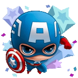 les héros émerfèrent, super-héros de chibi, super-héros zazzle, captain america chibi, marvel captain america chibi
