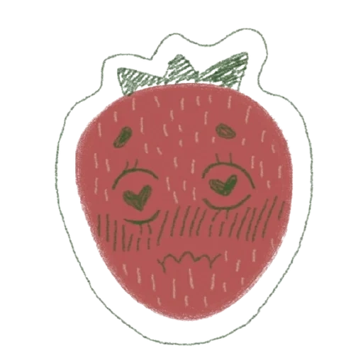 text, fruit, strawberry, cartoon strawberries, cute strawberries