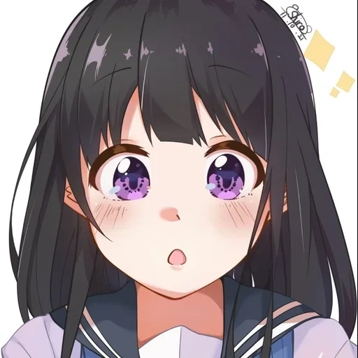 animación chitanda, chica de animación, chica de animación, buena animación, personajes de animación