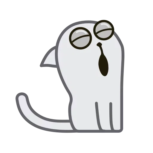 cat, simon's cat, simon's cat, simon cat yawns, simon cat sticker