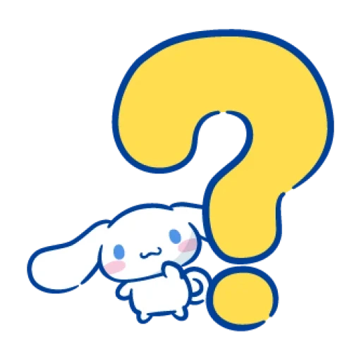 children question sign, white question mark, the question mark is yellow, cartoon question mark, questioning sign clipart