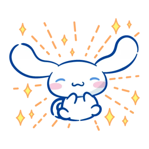 rabbit, clipart, cinnamoroll, the drawings are cute, cinnamoroll sketches