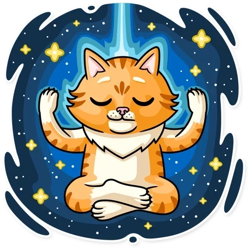 kucing, kucing, kucing, kucing bergaris, meditasi kucing