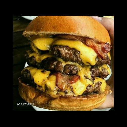 burger, hamburger, nourriture savoureuse, so de savoureux hamburgers, un cheeseburger au bacon