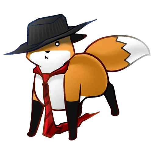 volpe, fox stupida, fox stupida, disegno volpe, cappello di volpe