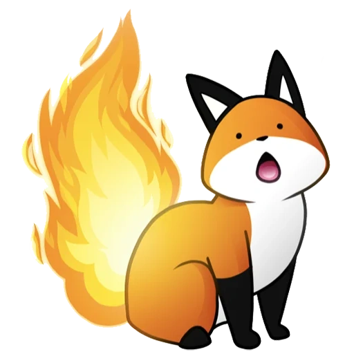 fox, stupid fox, fox cartoon, silly fox transparent background