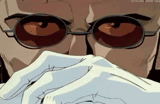 gendo ikari, occhiali da evangelion, evangelion 1995, cartoon's show darkness 1997, riddik chronicles dark rage cartoon 2004