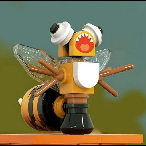 abeja lego, lego casero, lego bee es pequeño, la abeja de las aldeas de los tontos, diseñador de tontos de pueblo de oleg