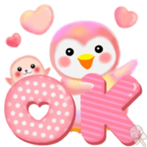 gli uccellini, gufo carino, gufo carino, gufo di misura, pinguino rosa