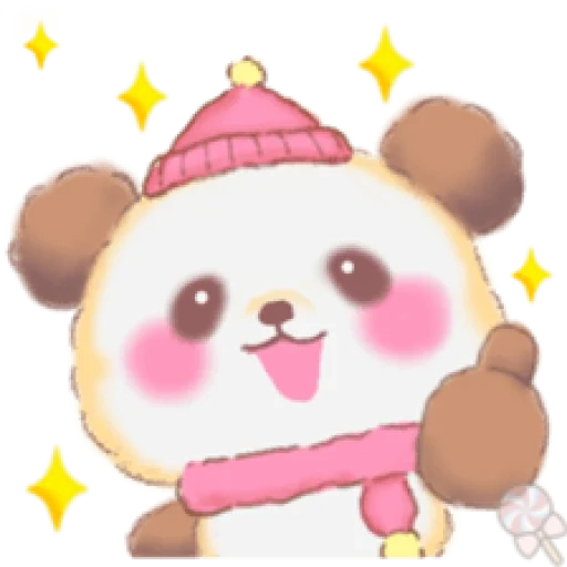 kawaii, un jouet, panda doux, les dessins sont mignons, les animaux sont mignons