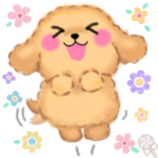 un jouet, pomeshiba, dessins mignons, les animaux sont mignons, chiens kawaii