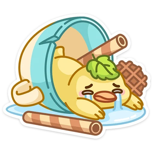 zov, yummy, stickers kawaii delicious