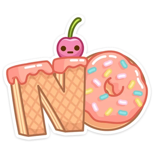 пончик, весенний пончик, пончик надпись рисунок, cake and cookies вектор