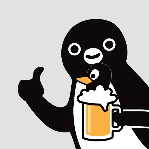 piada, pinguim, pinguim, suica penguin, penguin de desenho animado