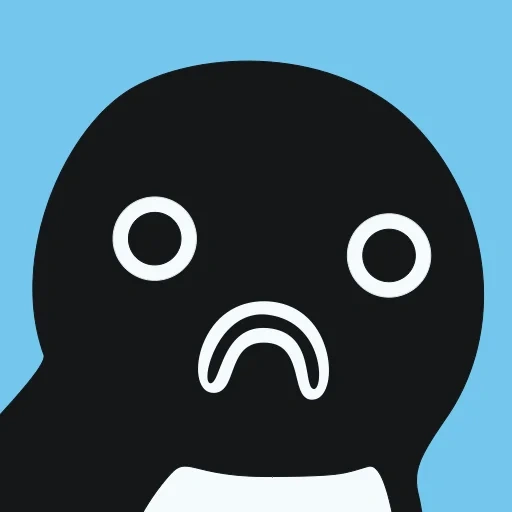 dark, pingouins, icône de squelette, icône vectorielle, suica penguin